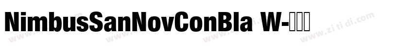 NimbusSanNovConBla W字体转换 NimbusSanNovConBla W字体转换